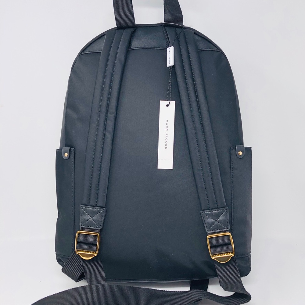 Marc Jacobs Nylon Black and Gold Backpack - Picture 3 of 6